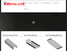 Tablet Screenshot of metal-lite.net